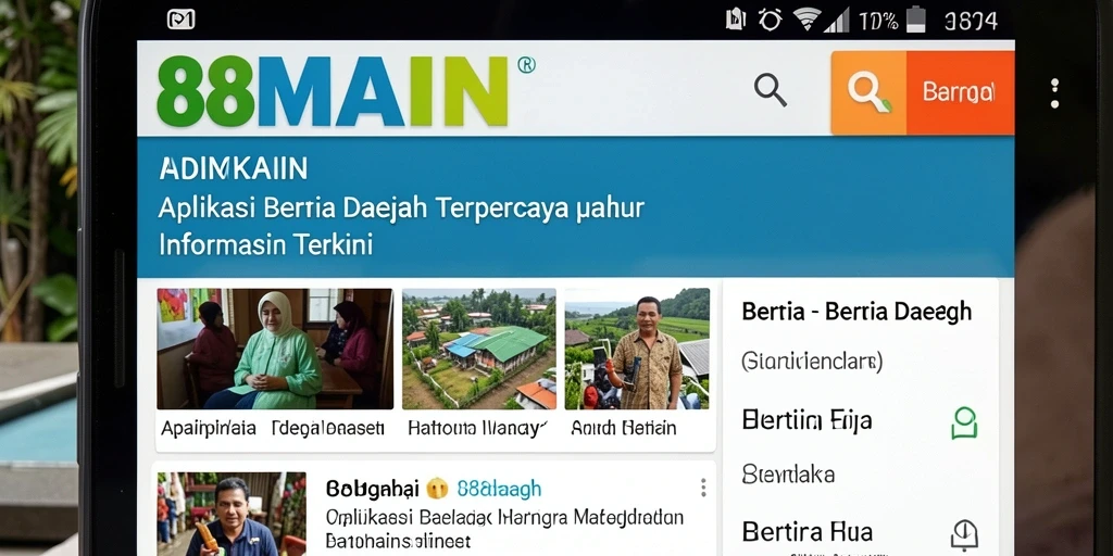 Tampilan antarmuka aplikasi 88MAIN yang ramah pengguna.