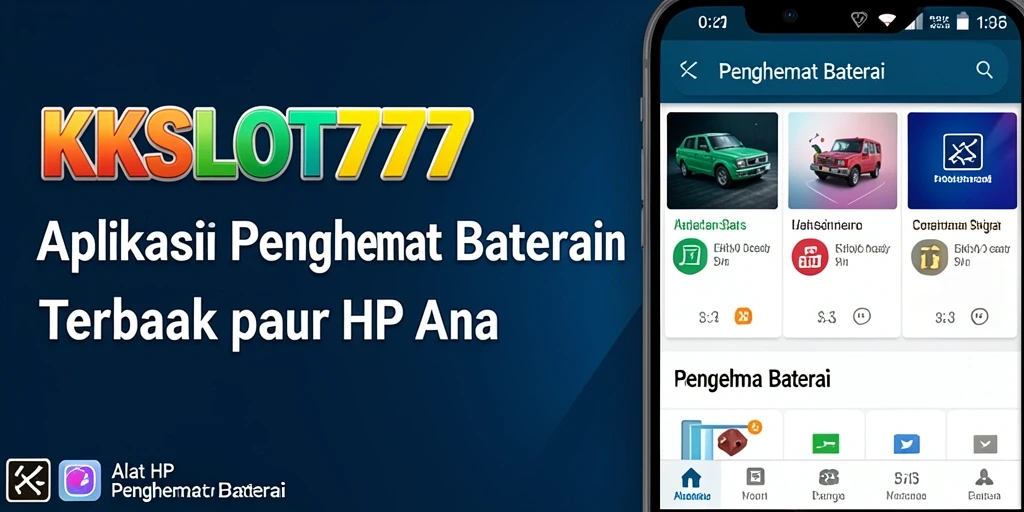 Antarmuka KKSLOT777 yang sederhana untuk penghematan baterai.