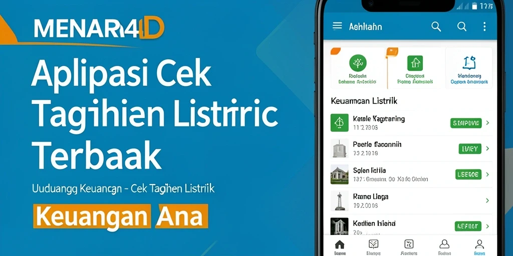 Antarmuka intuitif aplikasi Cek Tagihan Listrik MENARA4D.
