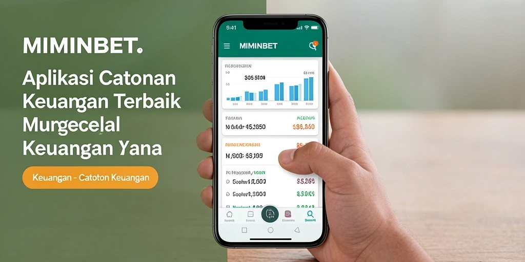 Antarmuka MIMINBET yang sederhana dan fungsional untuk Catatan Keuangan.