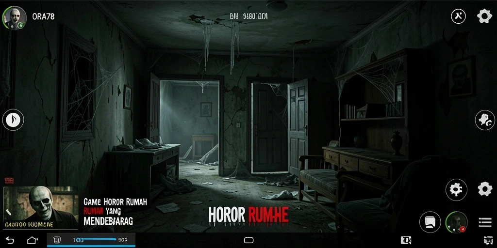 Screenshot menampilkan suasana mencekam dalam game Horor Rumah.