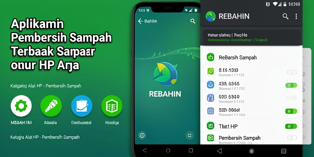 Antarmuka pengguna REBAHIN yang sederhana dan intuitif.