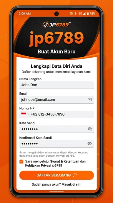Panduan Lengkap Registrasi Akun jp6789 Untuk Android